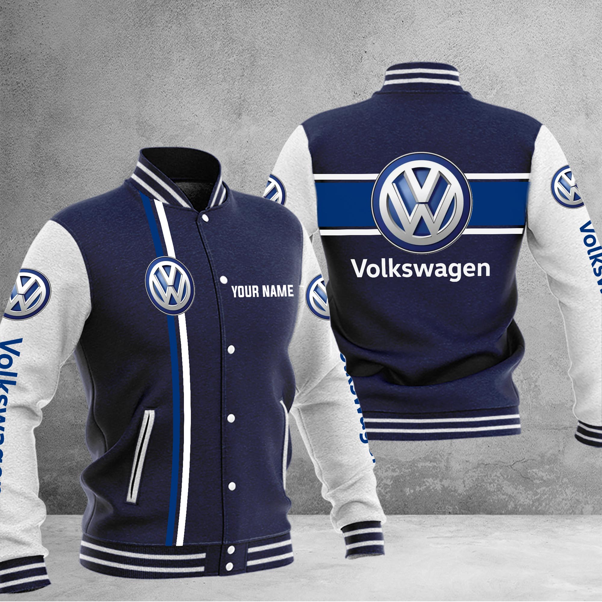 Volkswagen Baseball Jacket - Famjoys Volkswagen Baseball Jacket - Famjoys