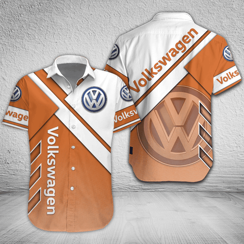 Volkswagen Button Shirt Custom Name, Multicolor - Famjoys Volkswagen Button Shirt Custom Name, Multicolor - Famjoys