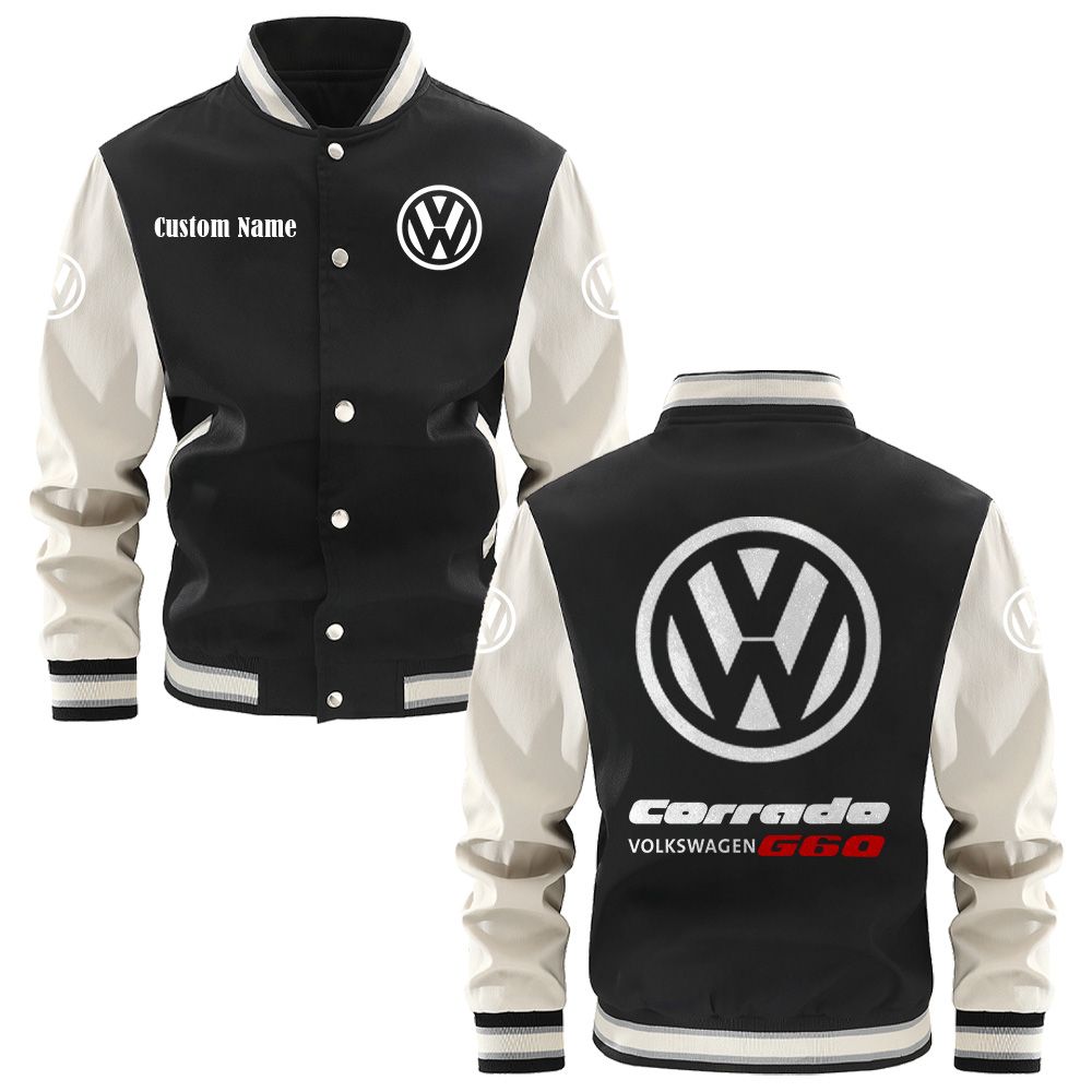 Volkswagen Corrado G60 Varsity Jacket, Baseball jacket, Letterman Jacket Customize Name, Multicolor - Famjoys Volkswagen Corrado G60 Varsity Jacket, Baseball jacket, Letterman Jacket Customize Name, Multicolor - Famjoys