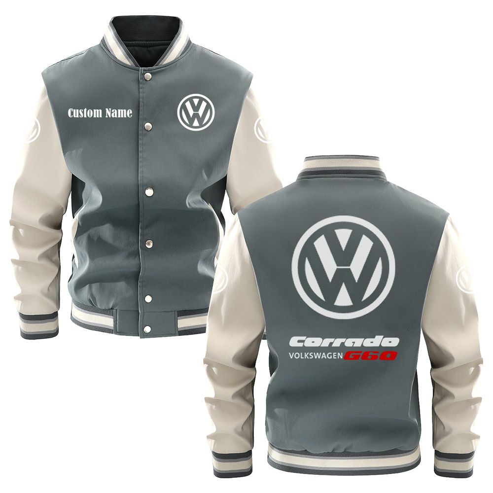 Volkswagen Corrado G60 Varsity Jacket, Baseball jacket, Letterman Jacket Customize Name, Multicolor - Famjoys Volkswagen Corrado G60 Varsity Jacket, Baseball jacket, Letterman Jacket Customize Name, Multicolor - Famjoys