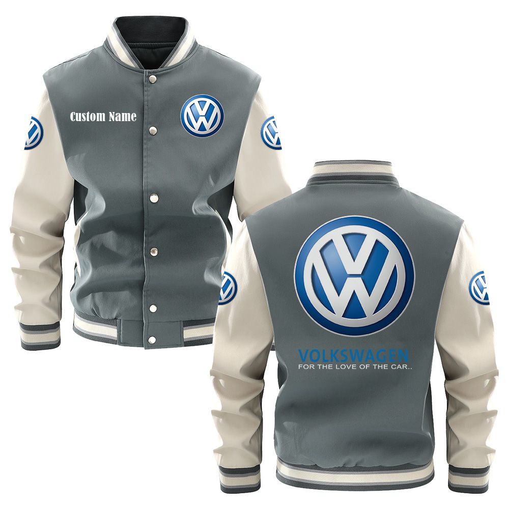 Volkswagen Varsity Jacket, Baseball jacket, Letterman Jacket Customize Name, Multicolor - Famjoys Volkswagen Varsity Jacket, Baseball jacket, Letterman Jacket Customize Name, Multicolor - Famjoys