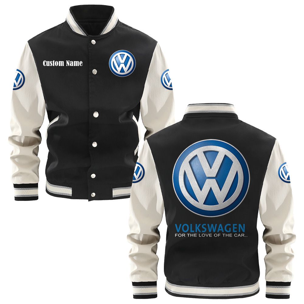 Volkswagen Varsity Jacket, Baseball jacket, Letterman Jacket Customize Name, Multicolor - Famjoys Volkswagen Varsity Jacket, Baseball jacket, Letterman Jacket Customize Name, Multicolor - Famjoys