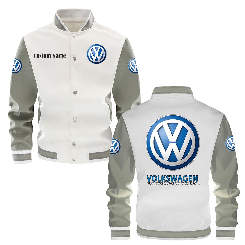 Volkswagen Varsity Jacket, Baseball jacket, Letterman Jacket Customize Name, Multicolor - Famjoys Volkswagen Varsity Jacket, Baseball jacket, Letterman Jacket Customize Name, Multicolor - Famjoys