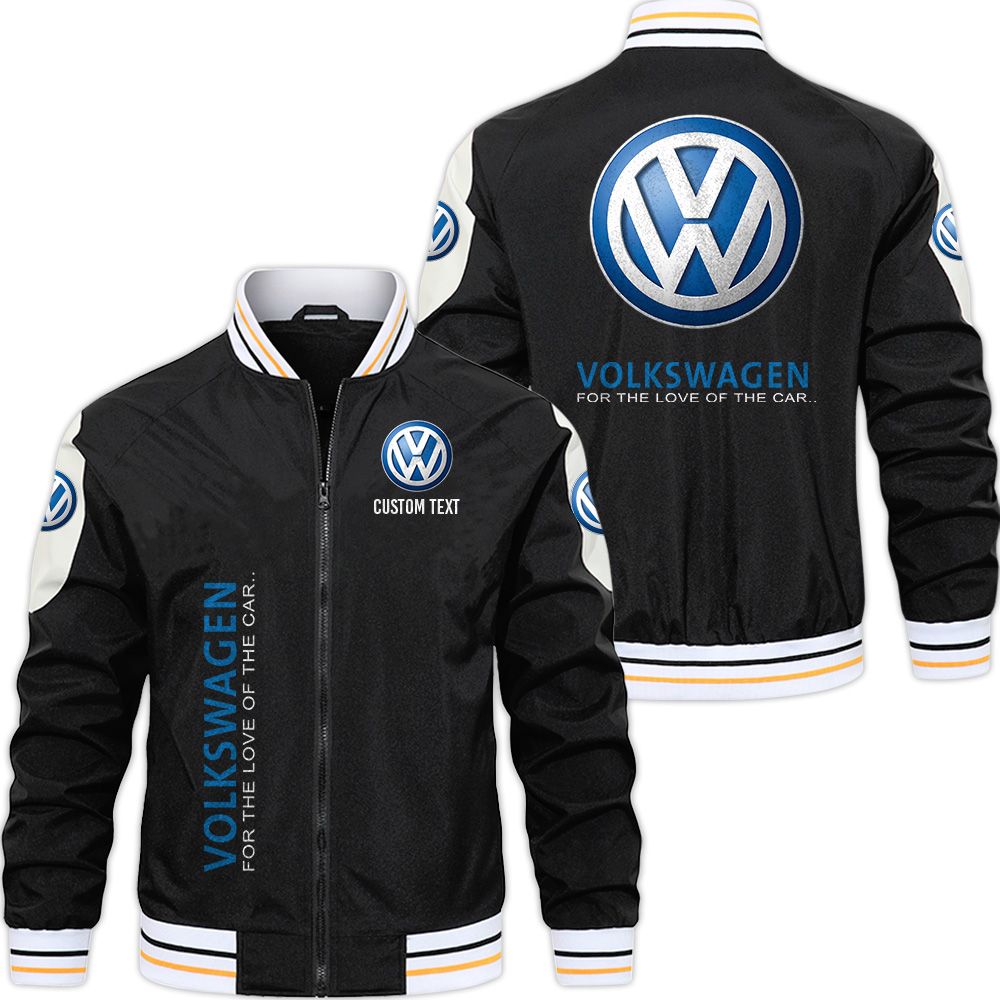 Volkswagen Varsity Jacket, Zipper Jackets Customize Name - Famjoys Volkswagen Varsity Jacket, Zipper Jackets Customize Name - Famjoys