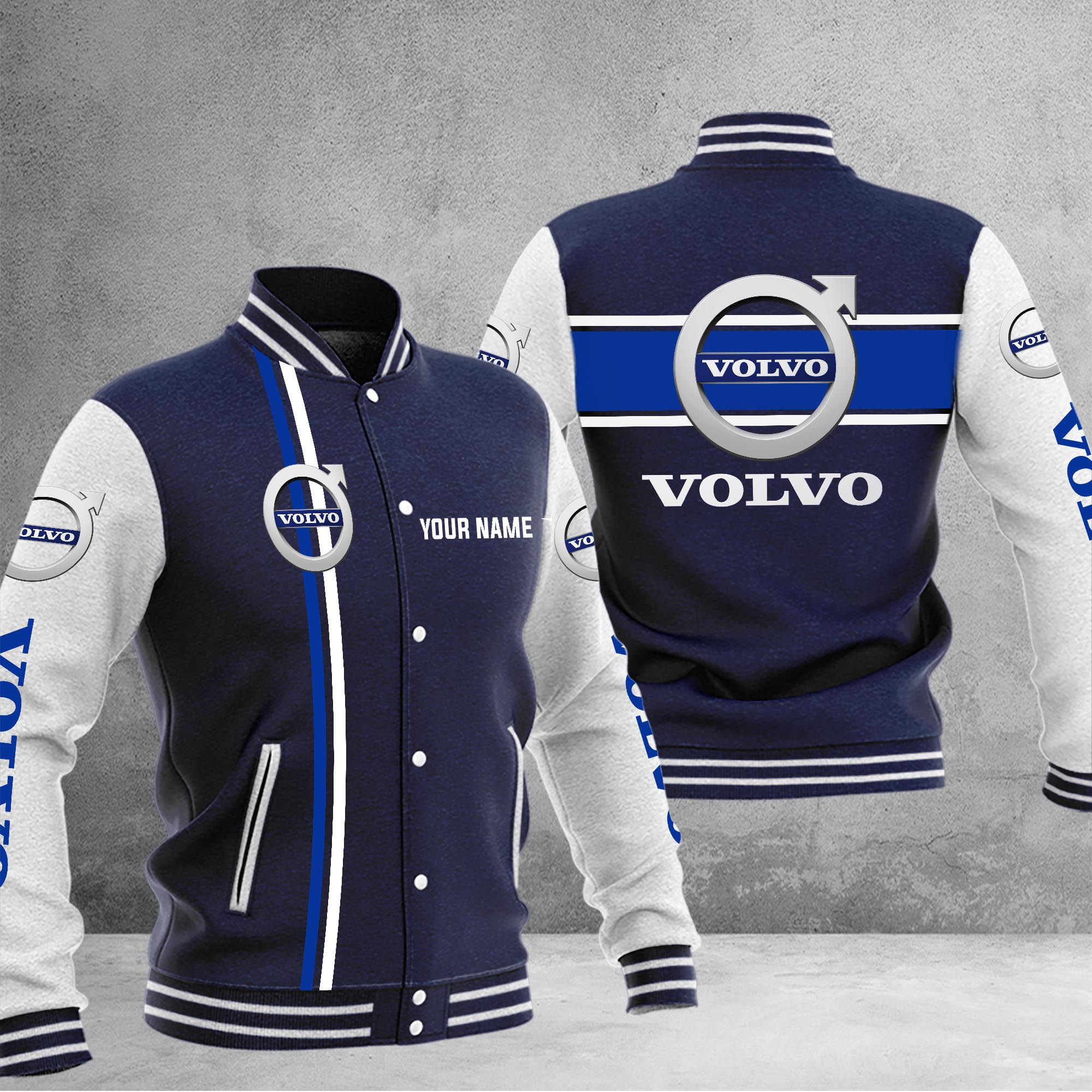 Volvo Baseball Jacket - Famjoys Volvo Baseball Jacket - Famjoys