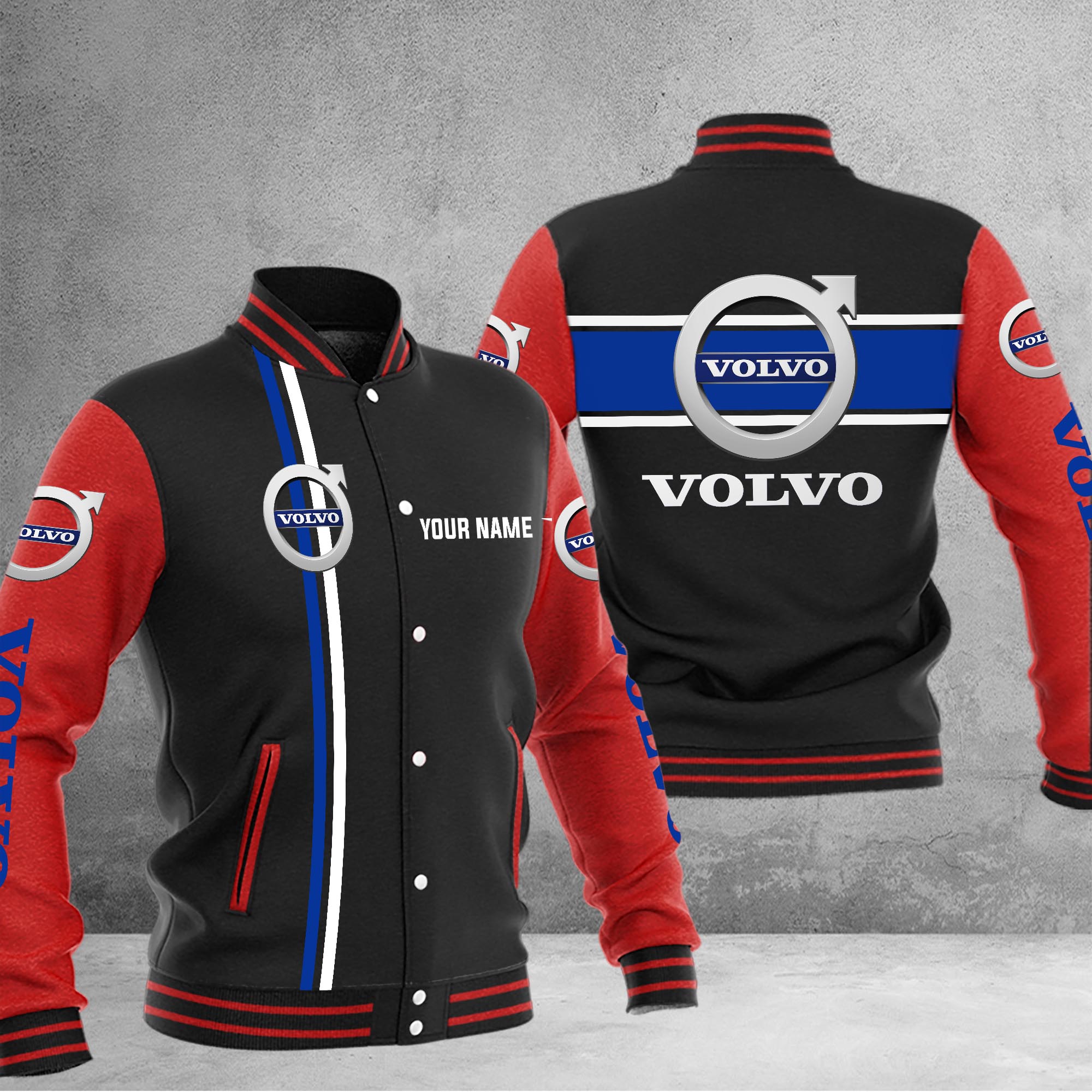 Volvo Baseball Jacket - Famjoys Volvo Baseball Jacket - Famjoys