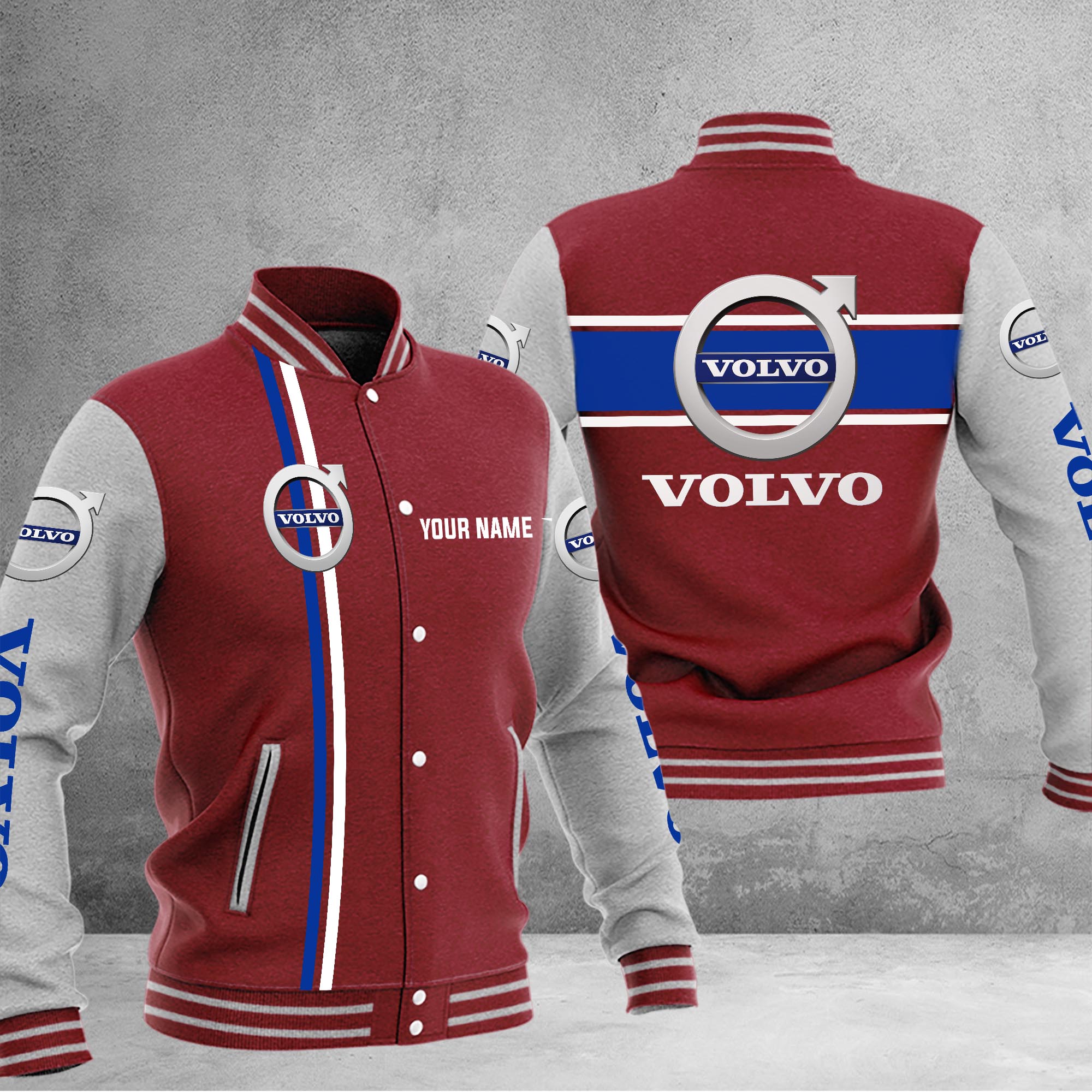 Volvo Baseball Jacket - Famjoys Volvo Baseball Jacket - Famjoys