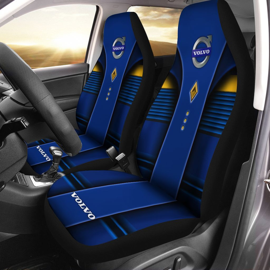 Volvo  Car Seat Cover (Set of 2) Ver 3 (Blue)