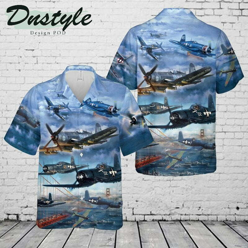 Vought F4u Corsair Hawaiian Shirt - Famjoys Vought F4u Corsair Hawaiian Shirt - Famjoys