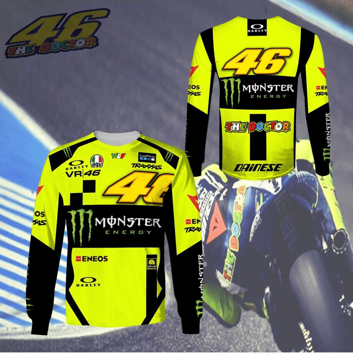 VR46 v6 Yellow Hoodies - Famjoys VR46 v6 Yellow Hoodies - Famjoys