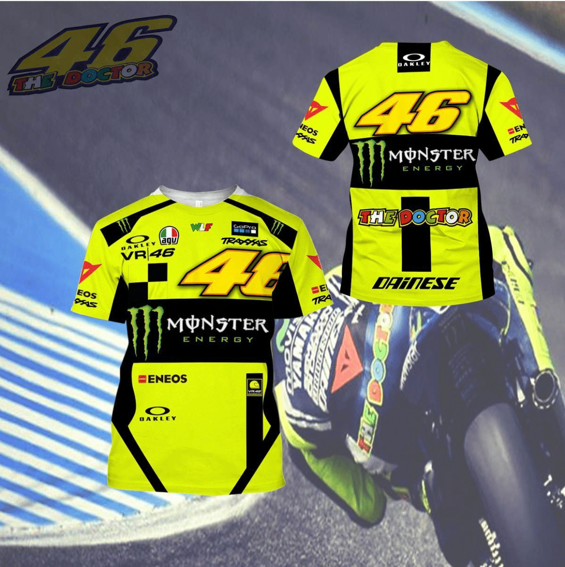 VR46 v6 Yellow Hoodies - Famjoys VR46 v6 Yellow Hoodies - Famjoys
