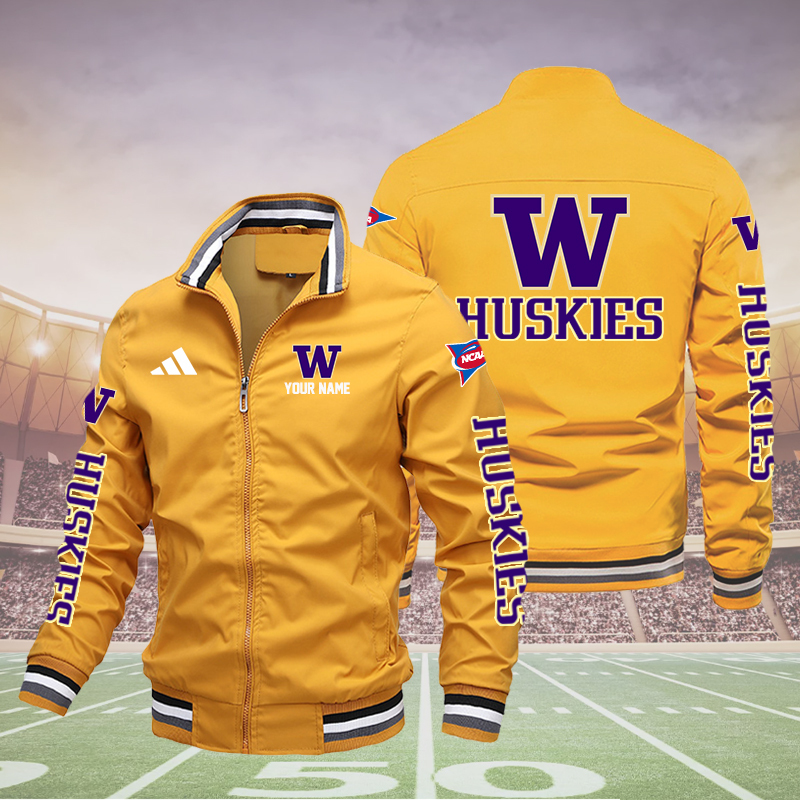 W HUSKIE Boomber Jacket - Famjoys W HUSKIE Boomber Jacket - Famjoys