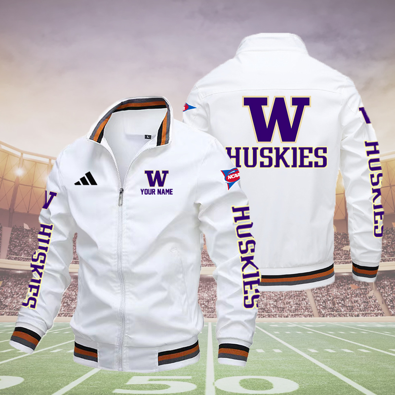 W HUSKIE Boomber Jacket - Famjoys W HUSKIE Boomber Jacket - Famjoys