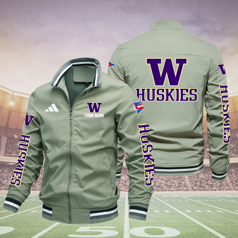 W HUSKIE Boomber Jacket - Famjoys W HUSKIE Boomber Jacket - Famjoys