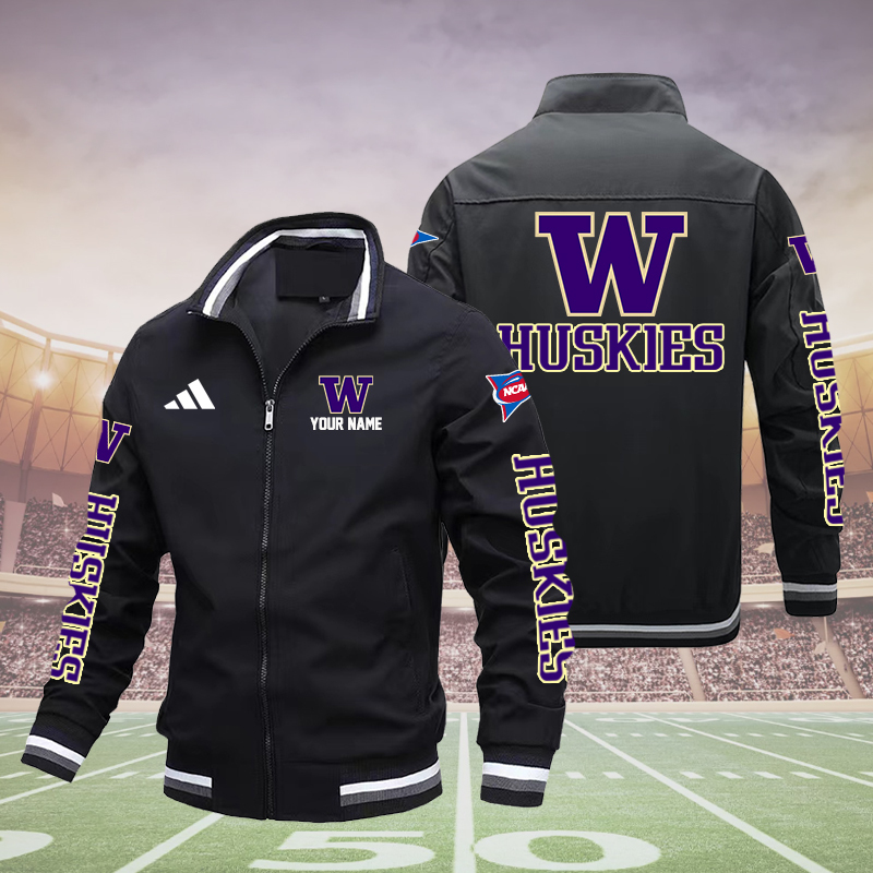 W HUSKIE Boomber Jacket - Famjoys W HUSKIE Boomber Jacket - Famjoys