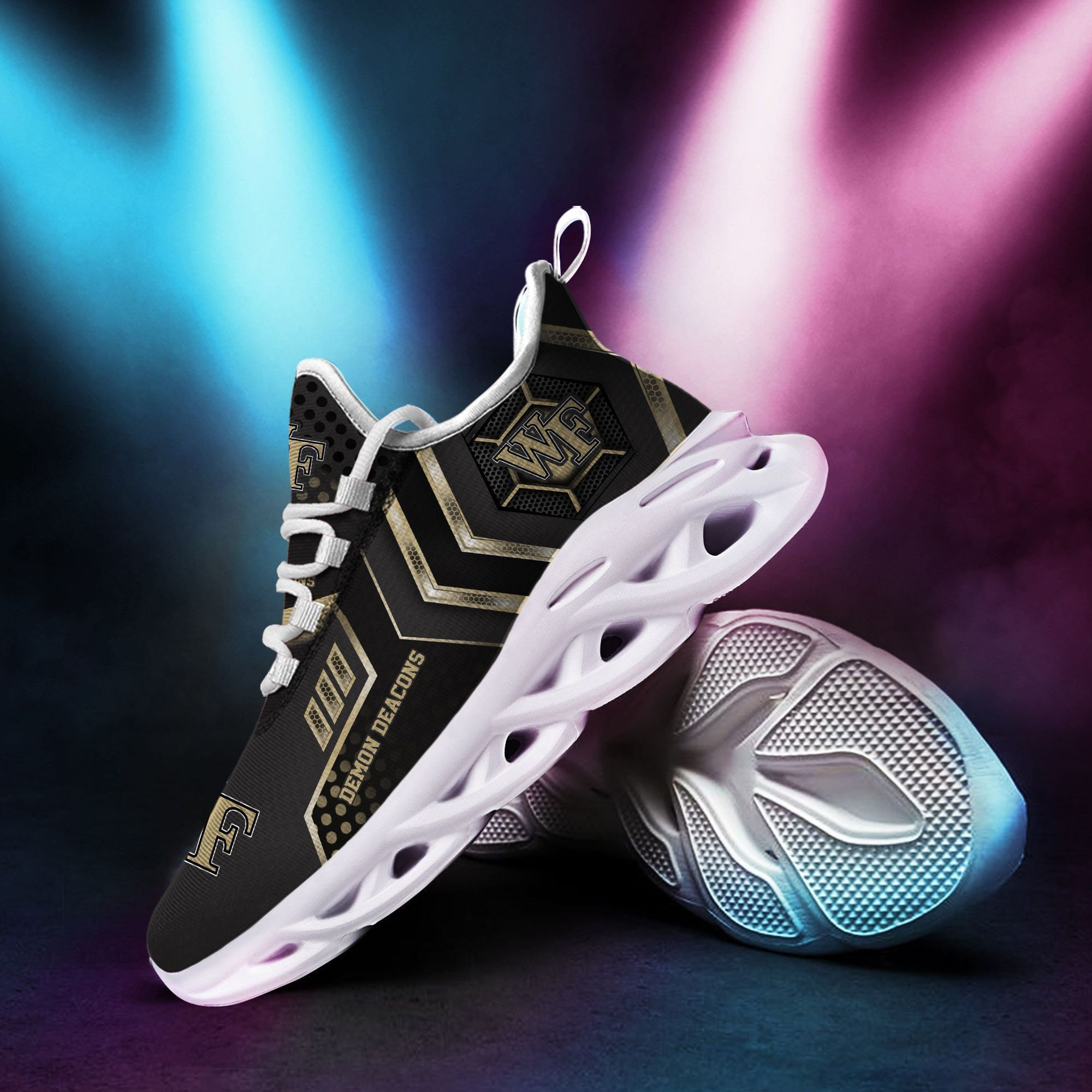 Wake Forest Demon Deacons Max Soul Sneakers Shoes - Famjoys Wake Forest Demon Deacons Max Soul Sneakers Shoes - Famjoys