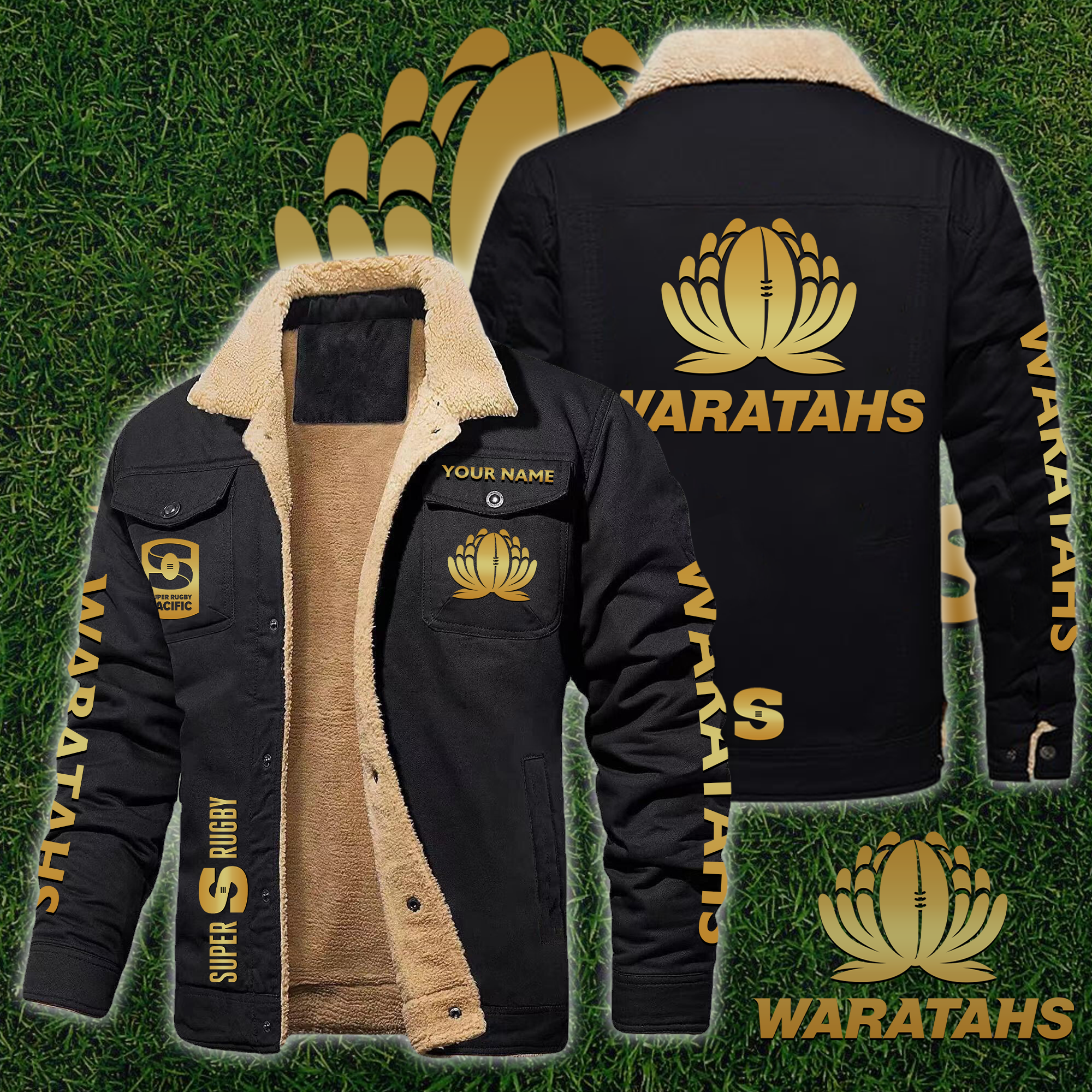 Waratahs Personalized Fleece Casual Jacket – Edition - Famjoys Waratahs Personalized Fleece Casual Jacket – Edition - Famjoys