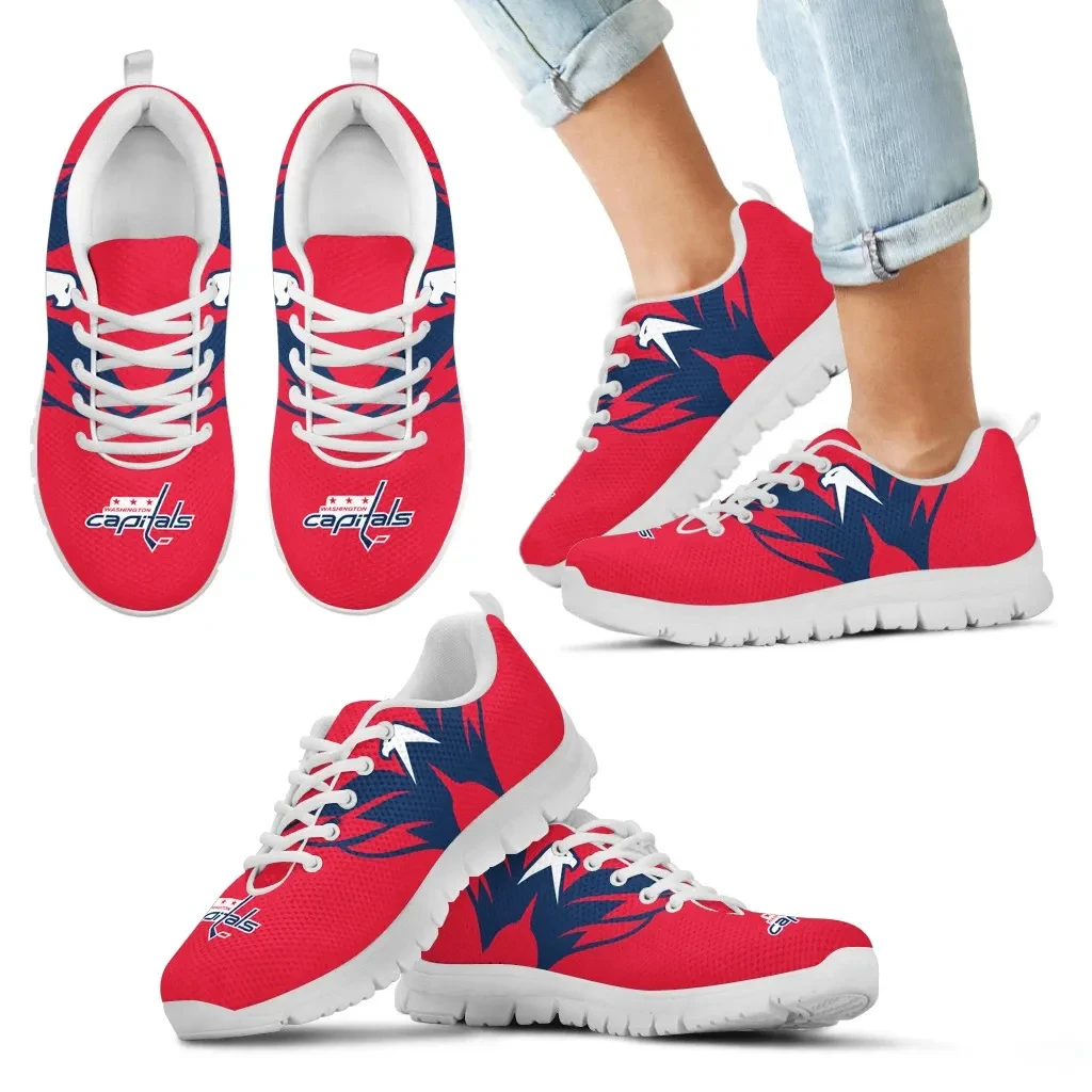 Washington Capitals Fan Custom Unofficial Running Shoes Sneakers Trainers - Famjoys Washington Capitals Fan Custom Unofficial Running Shoes Sneakers Trainers - Famjoys