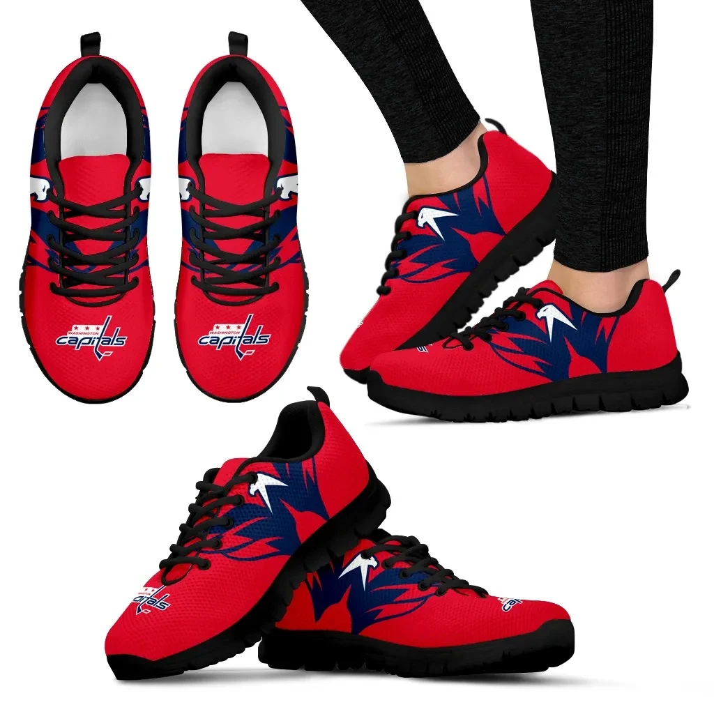 Washington Capitals Fan Custom Unofficial Running Shoes Sneakers Trainers - Famjoys Washington Capitals Fan Custom Unofficial Running Shoes Sneakers Trainers - Famjoys