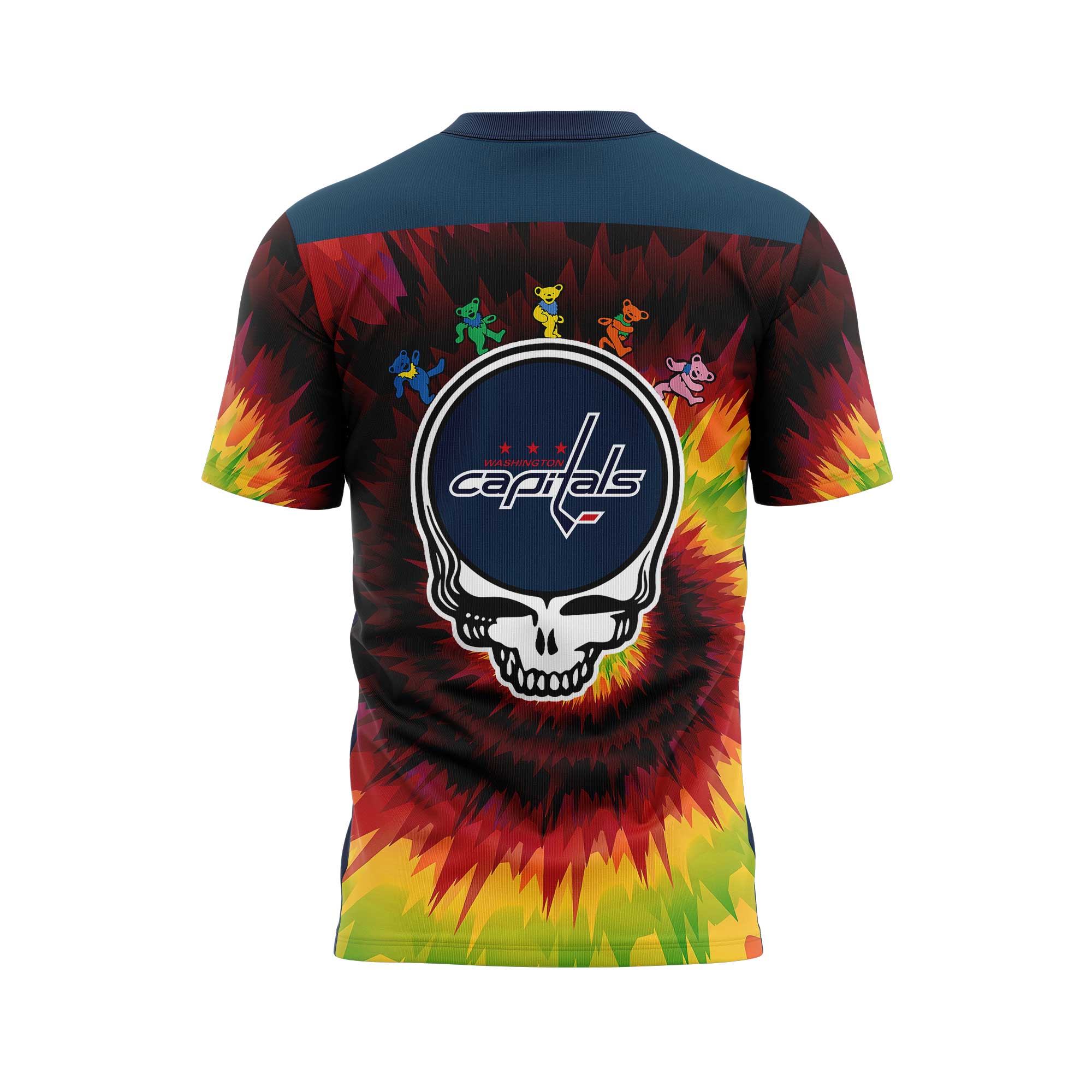 Washington Capitals Grateful Dead Night T-shirt - Famjoys Washington Capitals Grateful Dead Night T-shirt - Famjoys
