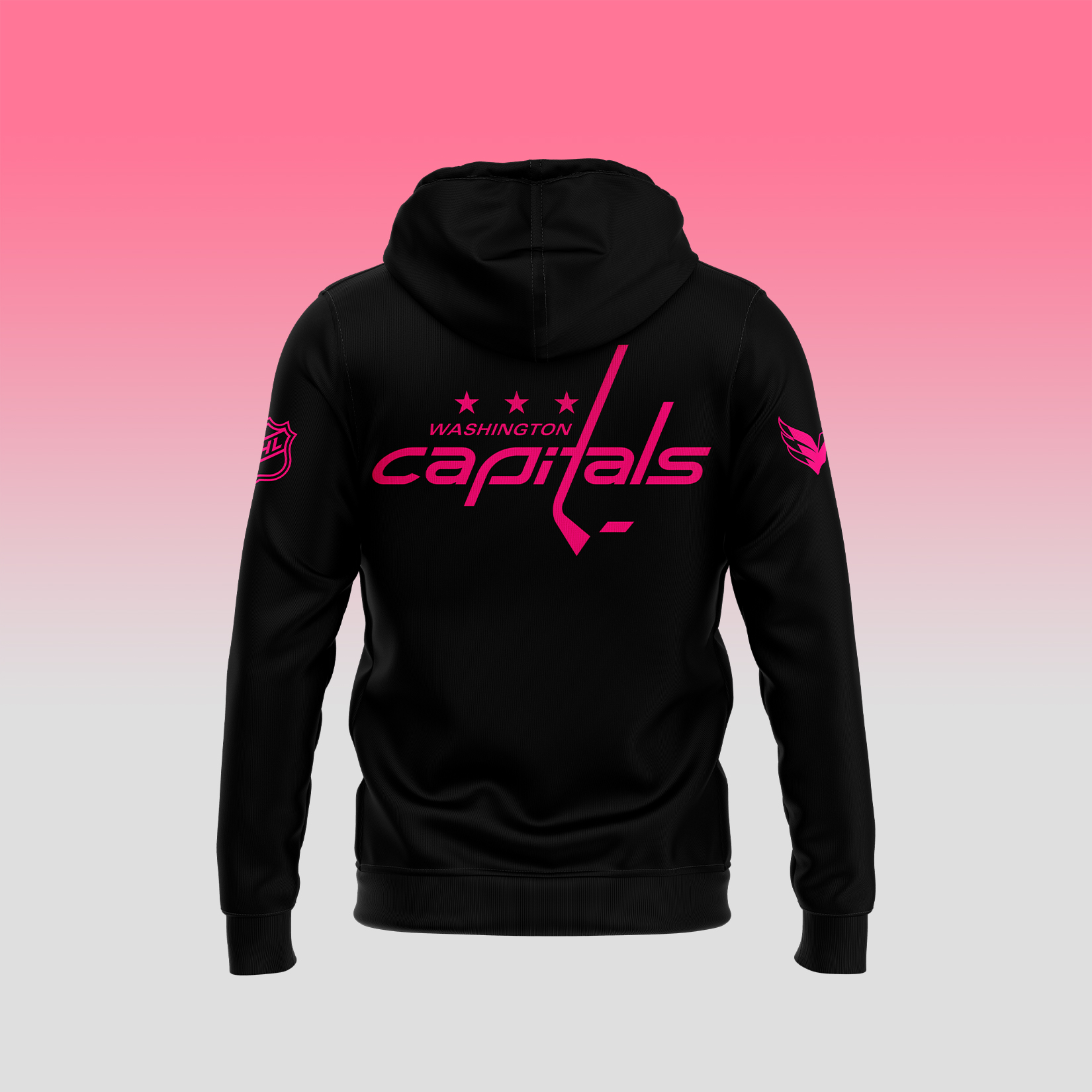 Washington Capitals NHL Breast Cancer Awareness Month Pullover Hoodie - Famjoys Washington Capitals NHL Breast Cancer Awareness Month Pullover Hoodie - Famjoys