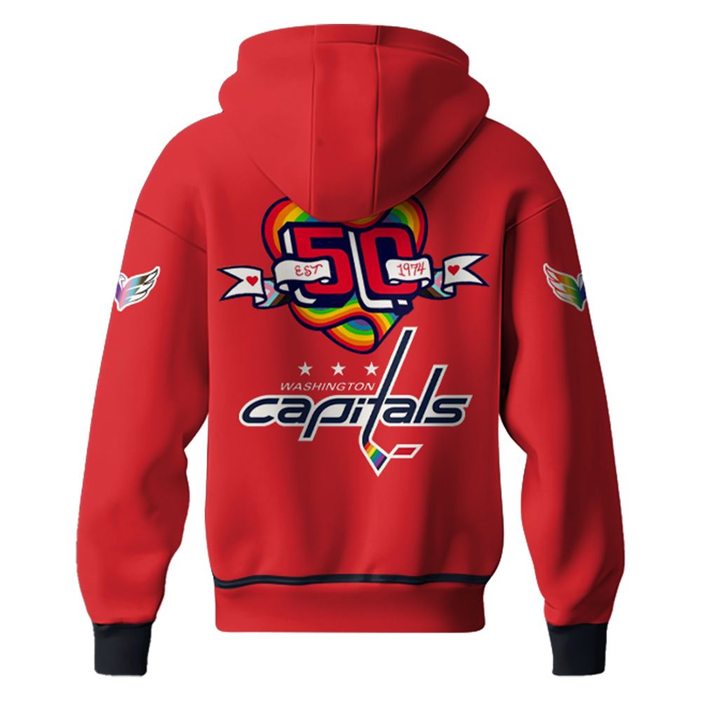 Washington Capitals Special “Pride Night” Hoodie - Famjoys Washington Capitals Special “Pride Night” Hoodie - Famjoys