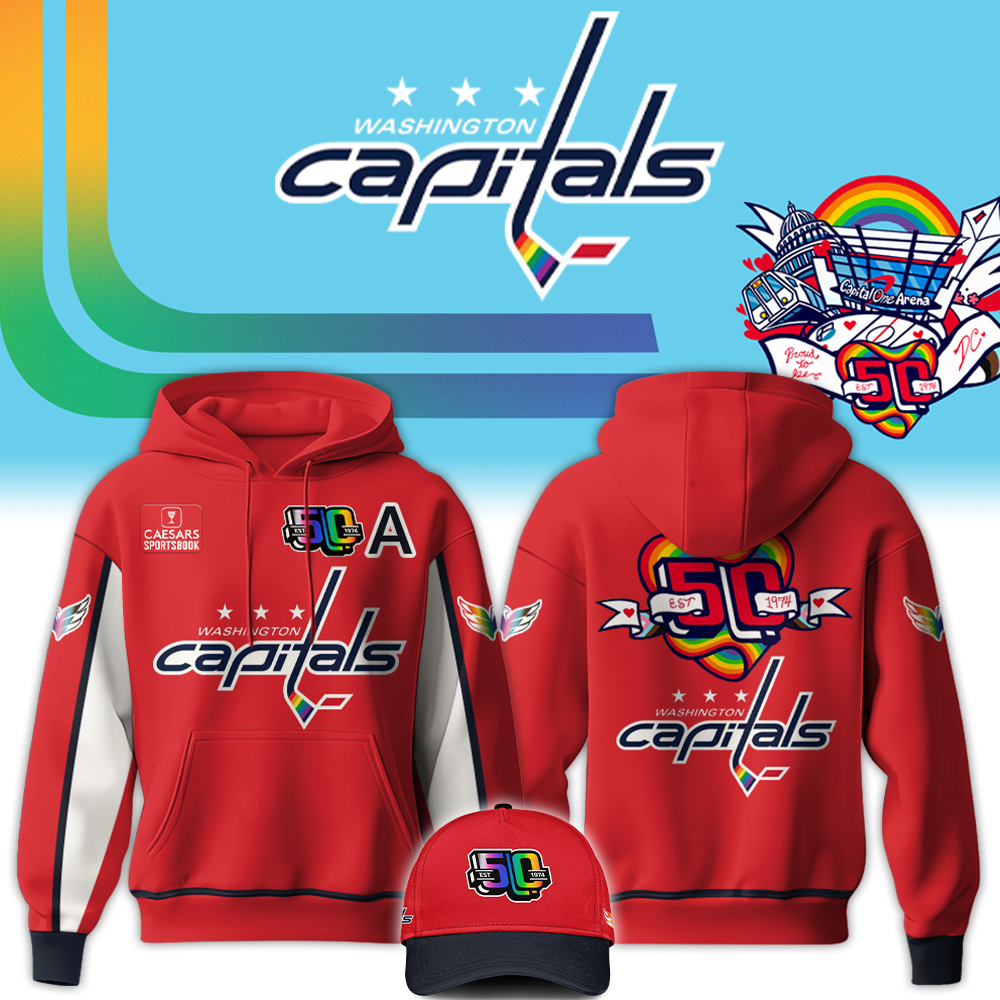 Washington Capitals Special “Pride Night” Hoodie - Famjoys Washington Capitals Special “Pride Night” Hoodie - Famjoys