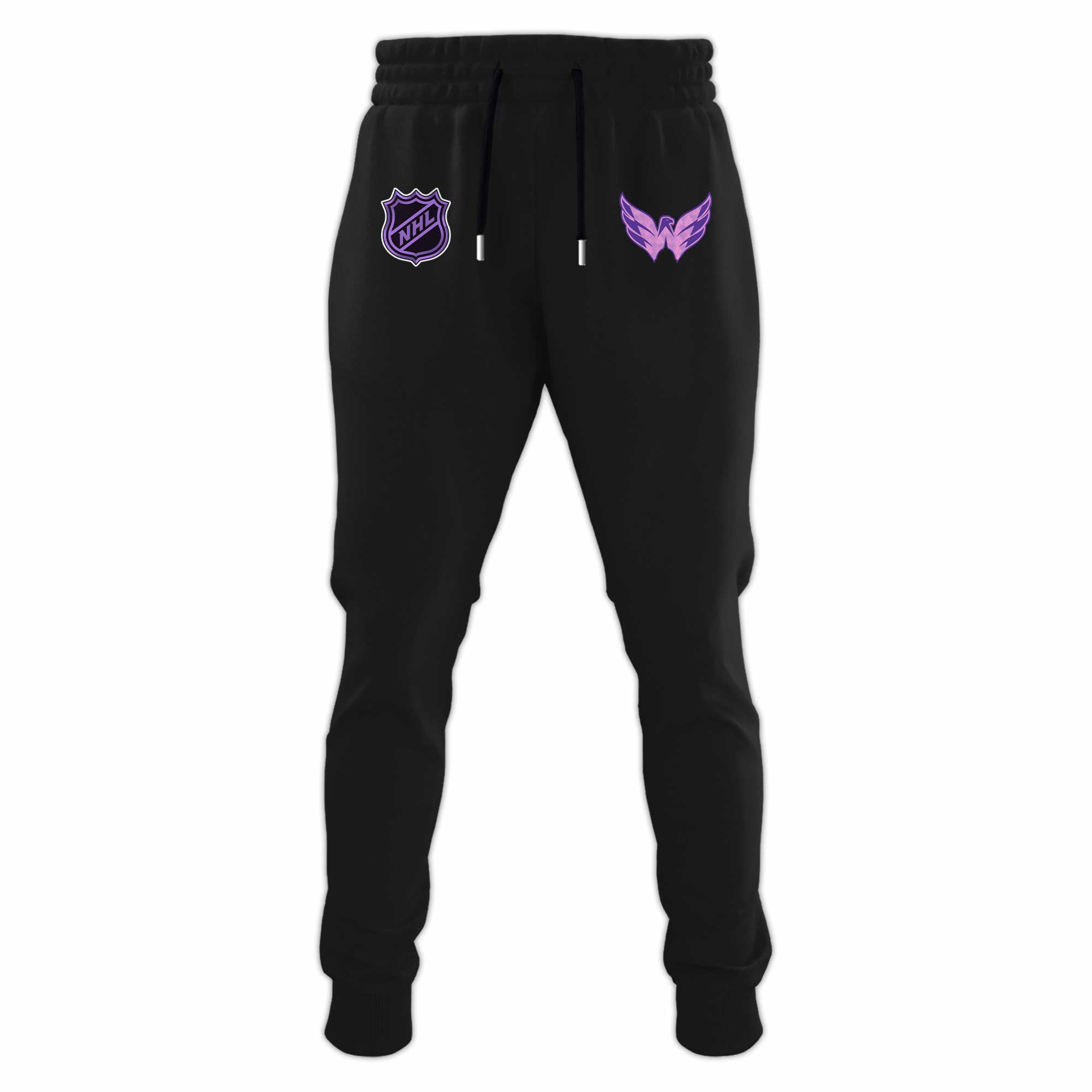 Washington Capitals x Hockey Fights Cancer Black Hoodie 2024 - Famjoys Washington Capitals x Hockey Fights Cancer Black Hoodie 2024 - Famjoys