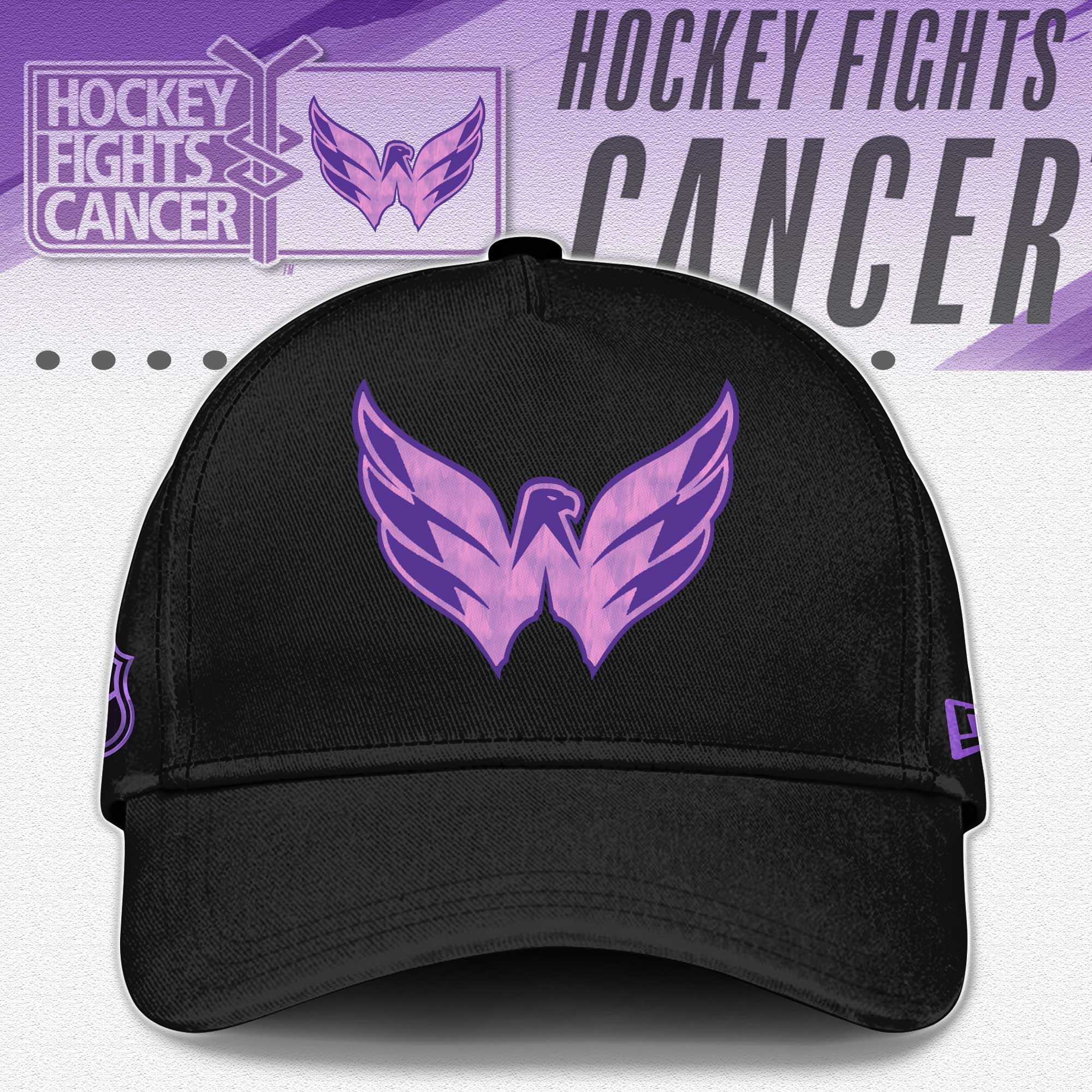Washington Capitals x Hockey Fights Cancer Black Hoodie 2024 - Famjoys Washington Capitals x Hockey Fights Cancer Black Hoodie 2024 - Famjoys