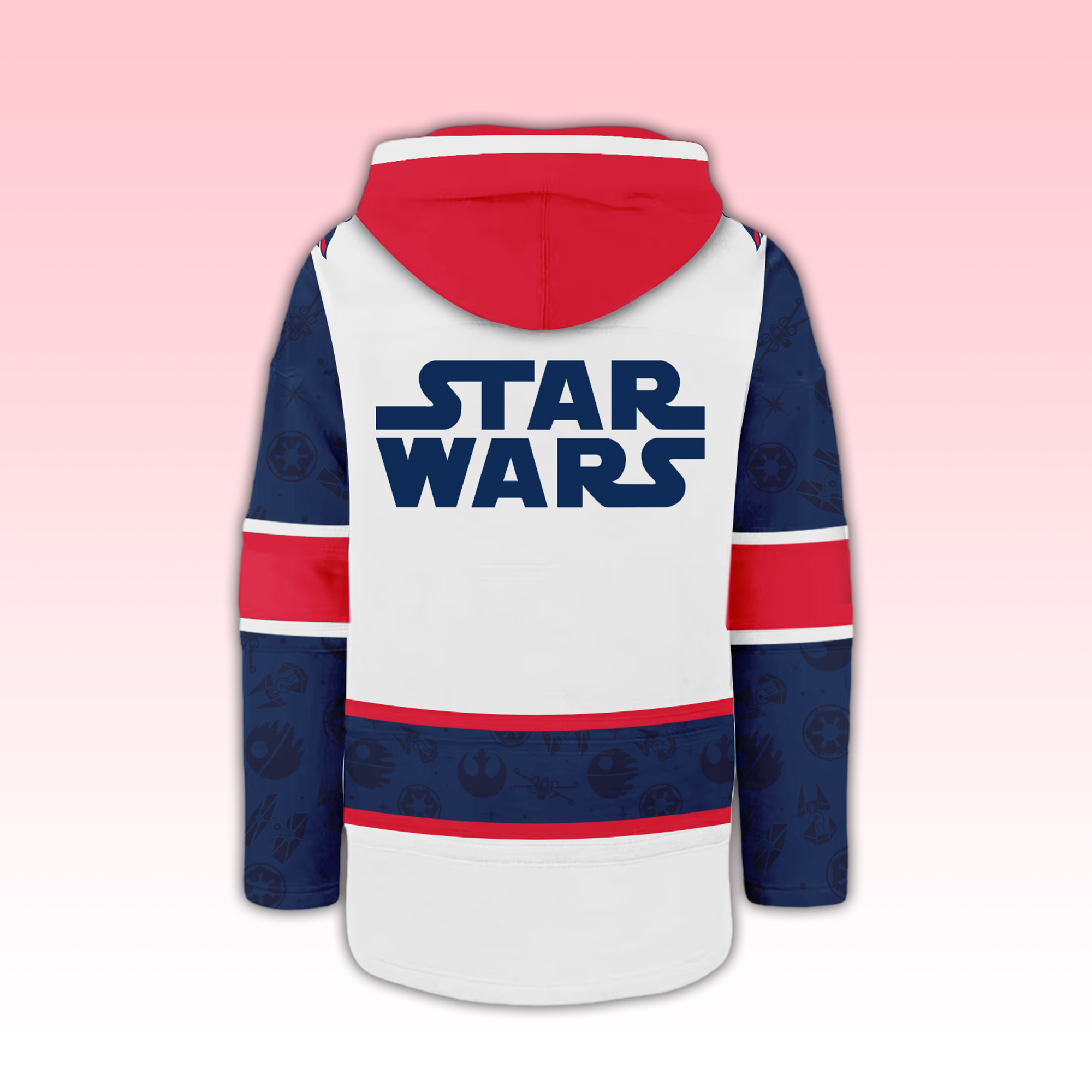 Washington Capitals x Star Wars Night Lace Up Hoodie - Famjoys Washington Capitals x Star Wars Night Lace Up Hoodie - Famjoys