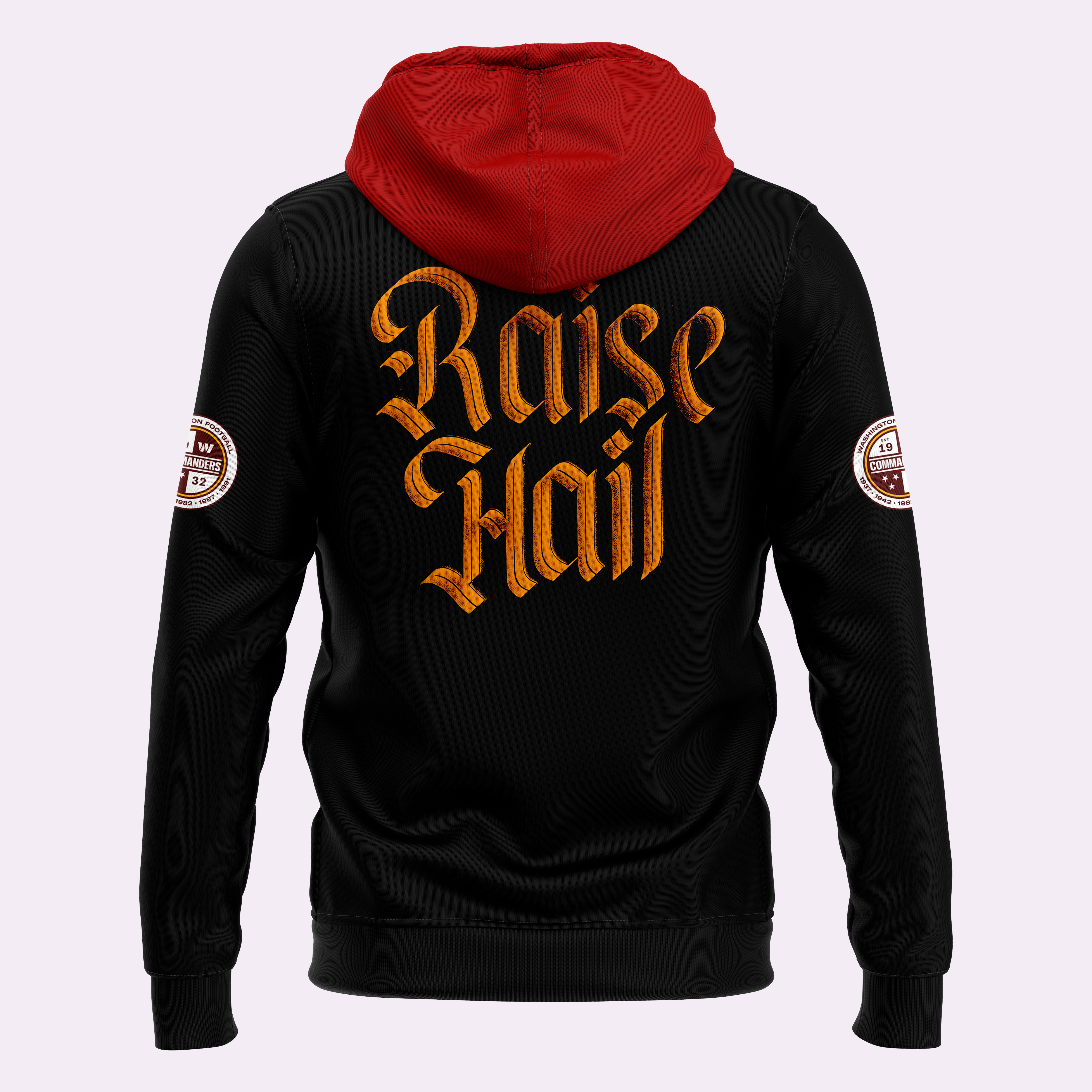 Washington Commanders #RaiseHail Pullover Hoodie - Famjoys Washington Commanders #RaiseHail Pullover Hoodie - Famjoys