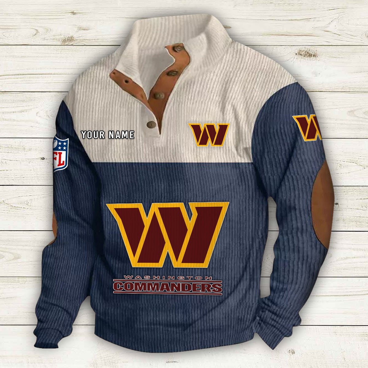 Washington Commanders 2D Fleece Sweater - Famjoys Washington Commanders 2D Fleece Sweater - Famjoys