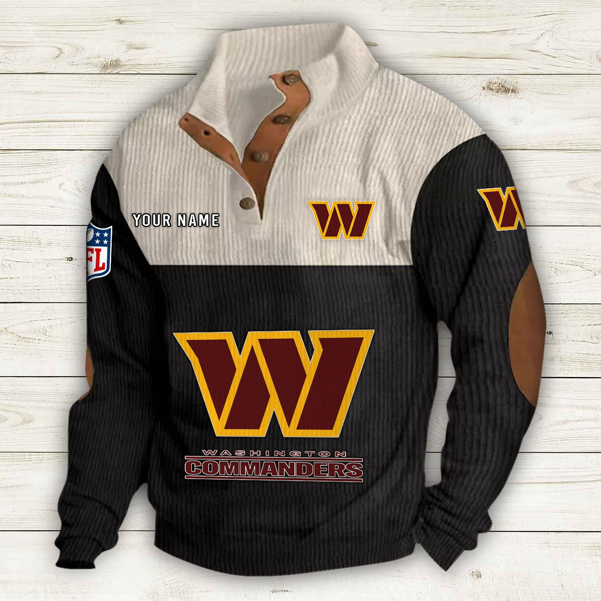Washington Commanders 2D Fleece Sweater - Famjoys Washington Commanders 2D Fleece Sweater - Famjoys