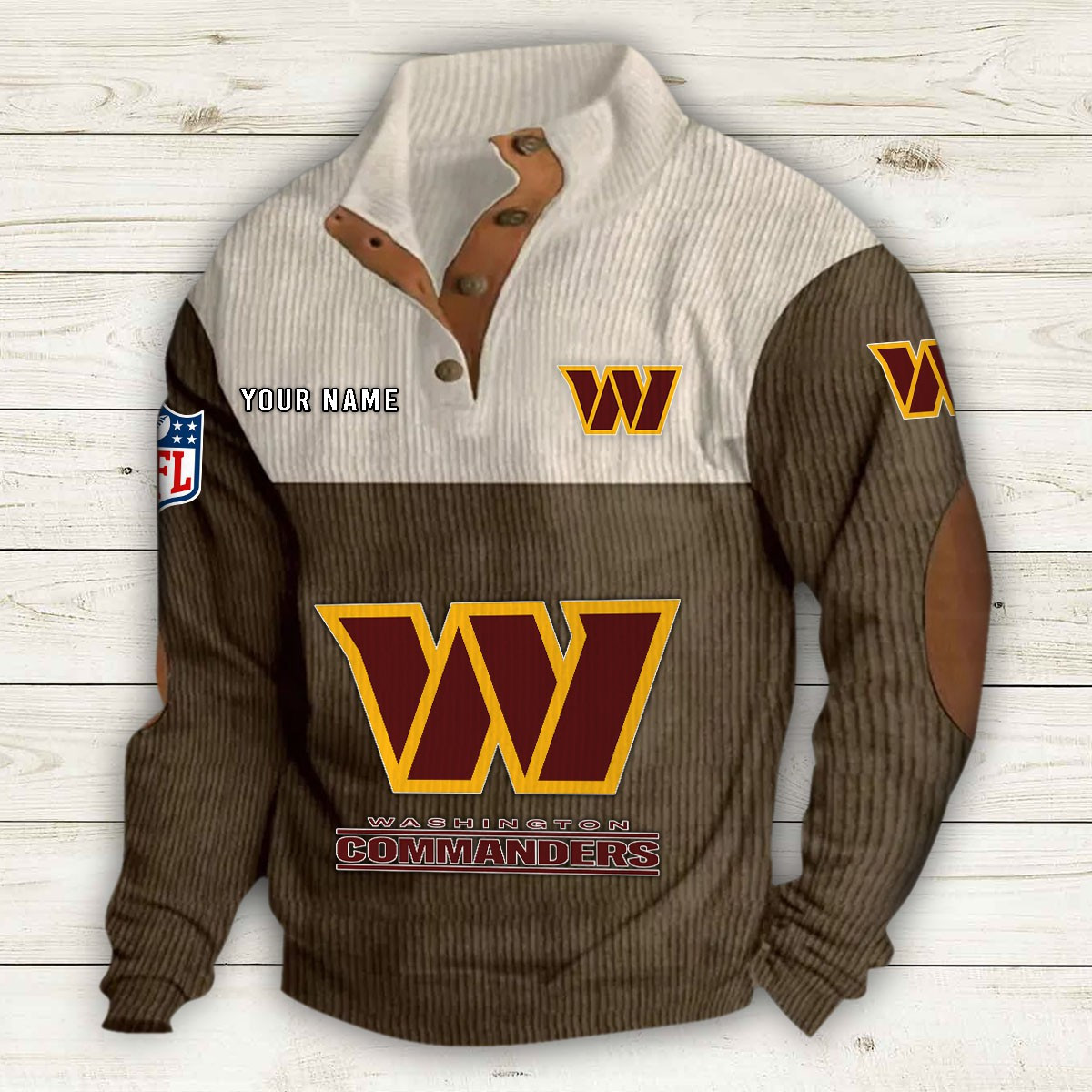 Washington Commanders 2D Fleece Sweater - Famjoys Washington Commanders 2D Fleece Sweater - Famjoys