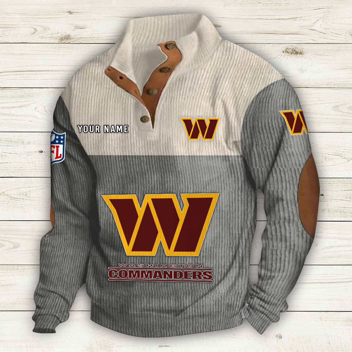 Washington Commanders 2D Fleece Sweater - Famjoys Washington Commanders 2D Fleece Sweater - Famjoys