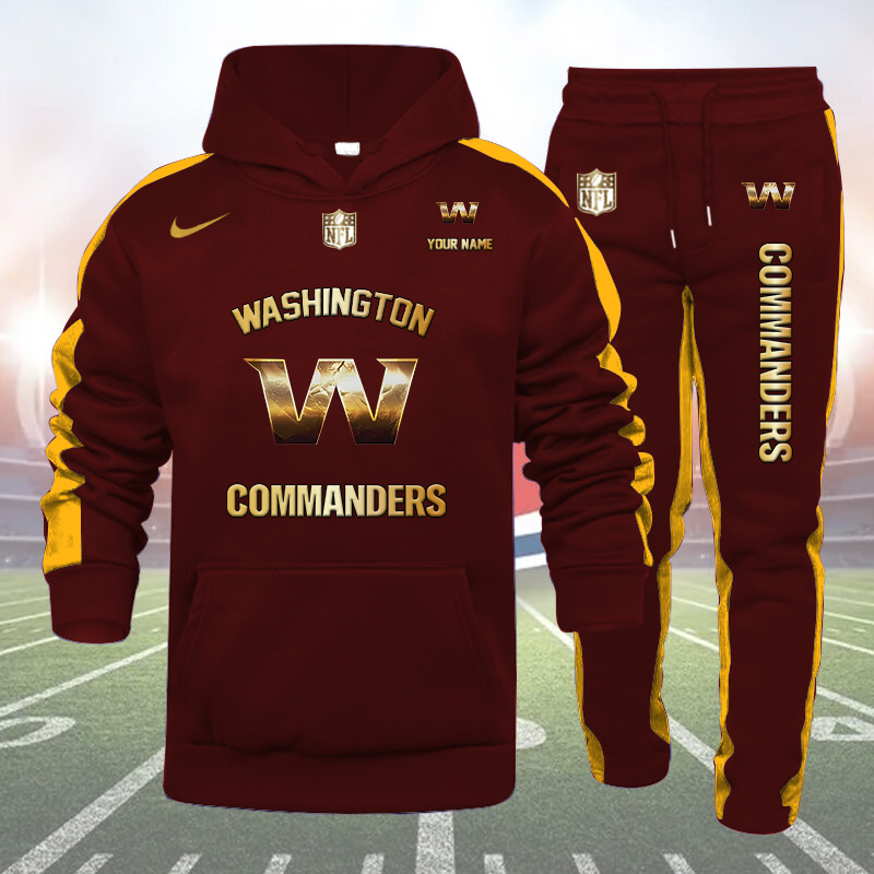 Washington Commanders-32 Teams Personlized Golden Logo Hoodie Set-SP12012432ID03DS01 - Famjoys Washington Commanders-32 Teams Personlized Golden Logo Hoodie Set-SP12012432ID03DS01 - Famjoys