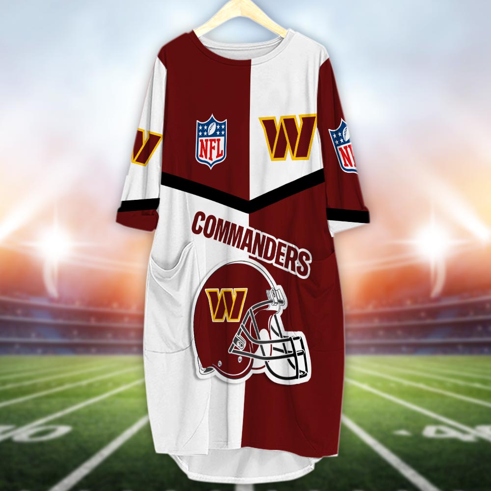 Washington Commanders 3D Caftan - Famjoys Washington Commanders 3D Caftan - Famjoys