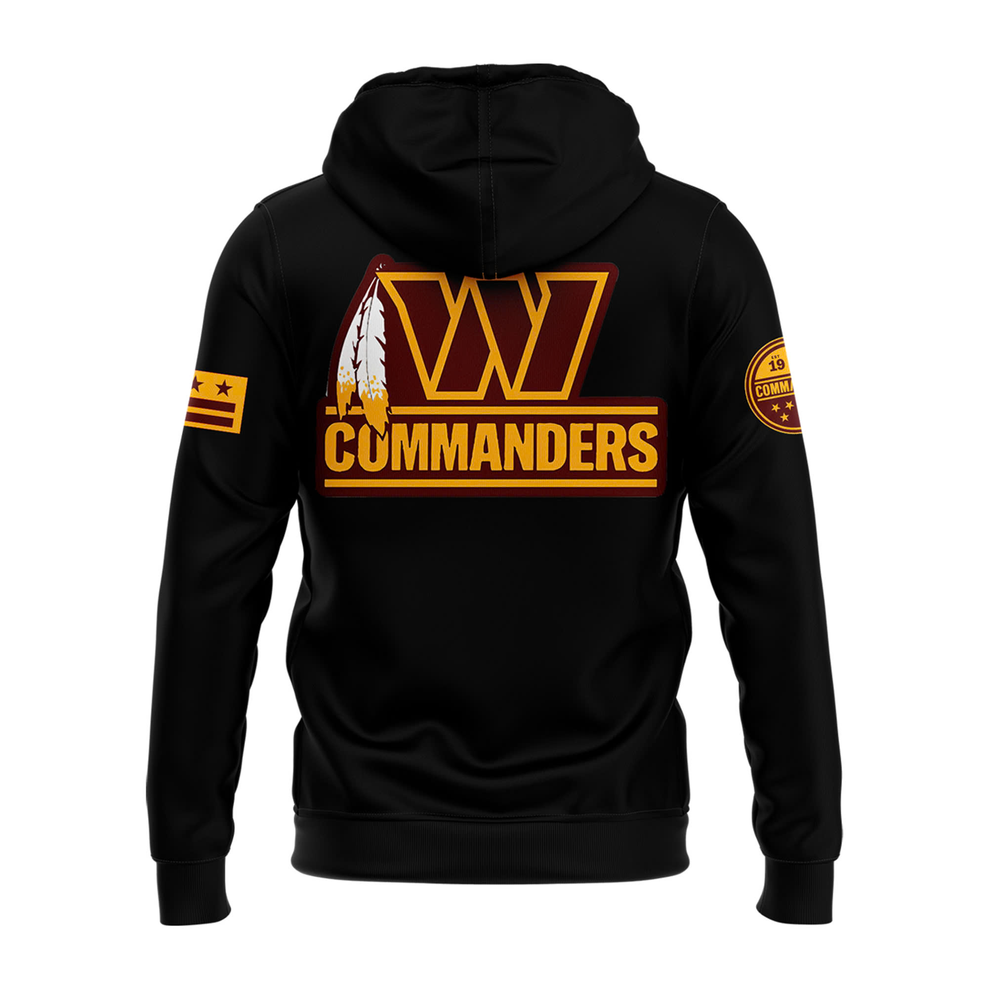 Washington Commanders Alternmate Helmet Pullover Hoodie V2 - Famjoys Washington Commanders Alternmate Helmet Pullover Hoodie V2 - Famjoys