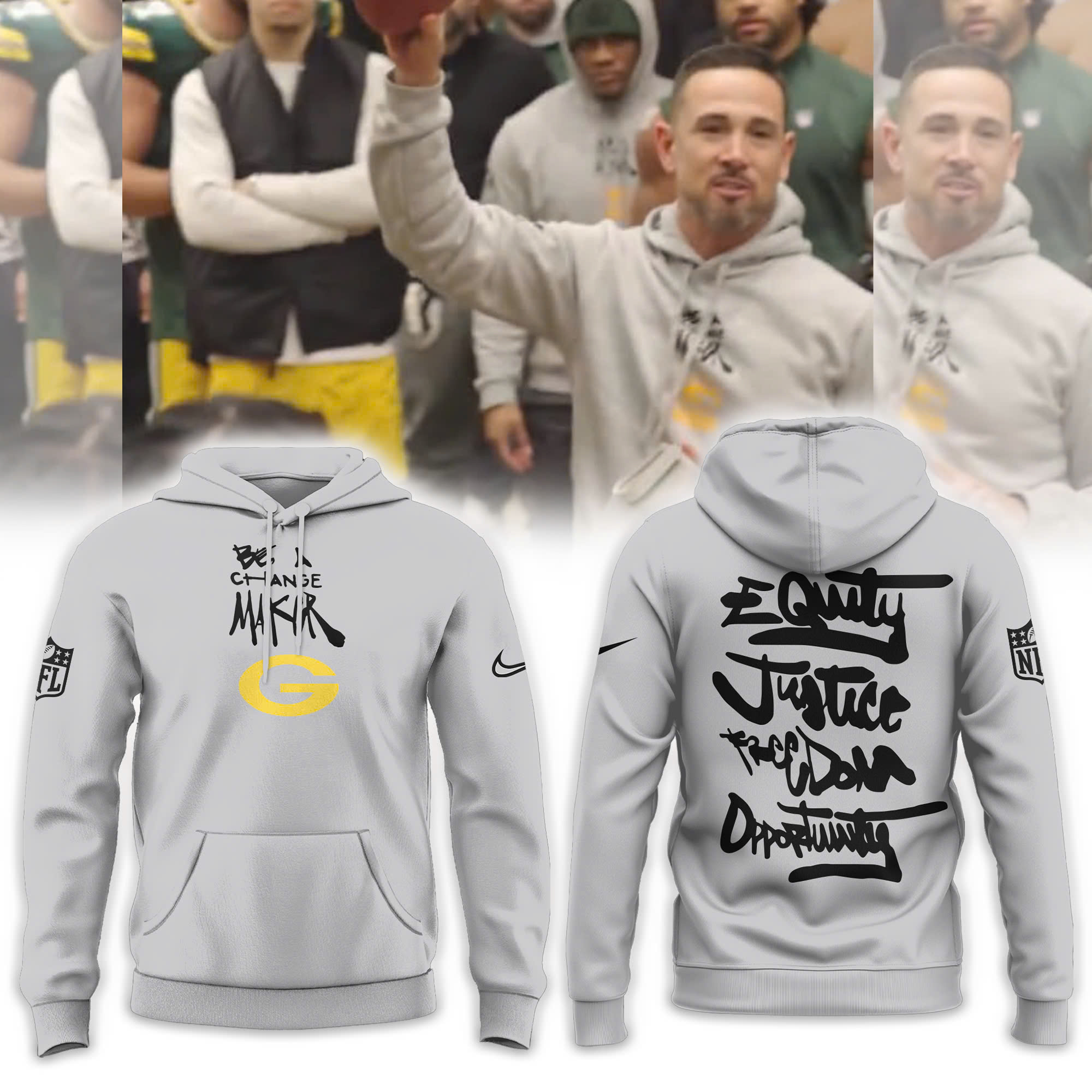 Washington Commanders Be A Change Maker Collection Hoodie - Famjoys Washington Commanders Be A Change Maker Collection Hoodie - Famjoys