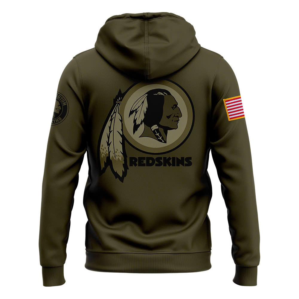 Washington Commanders Camo Salute to Service Club Fleece Pullover Hoodie - Famjoys Washington Commanders Camo Salute to Service Club Fleece Pullover Hoodie - Famjoys