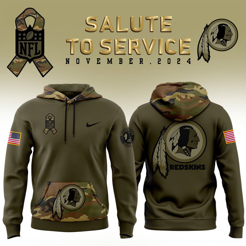 Washington Commanders Camo Salute to Service Club Fleece Pullover Hoodie V6 - Famjoys Washington Commanders Camo Salute to Service Club Fleece Pullover Hoodie V6 - Famjoys