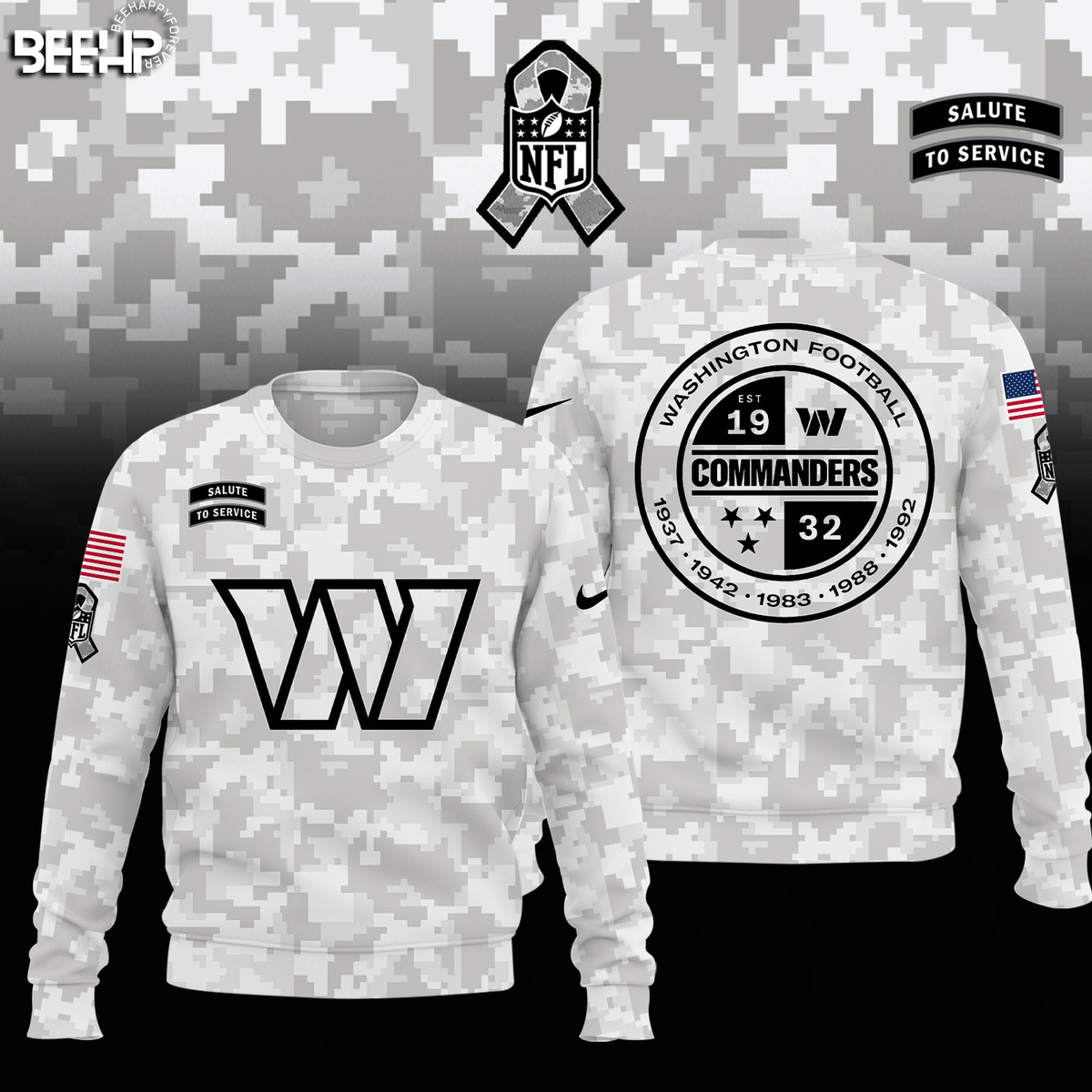 Washington Commanders Camo Salute to Service Combo - Famjoys Washington Commanders Camo Salute to Service Combo - Famjoys