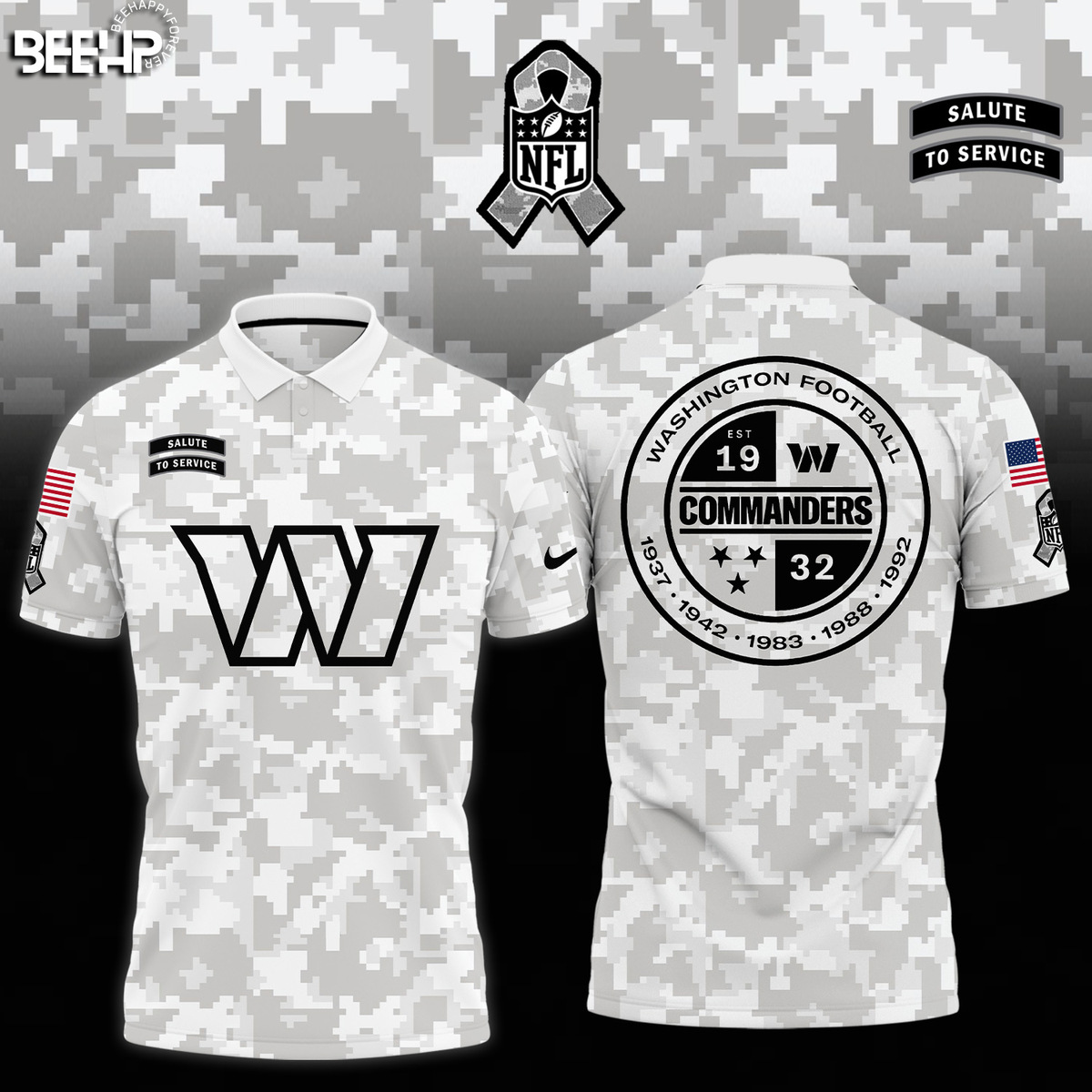 Washington Commanders Camo Salute to Service Combo - Famjoys Washington Commanders Camo Salute to Service Combo - Famjoys