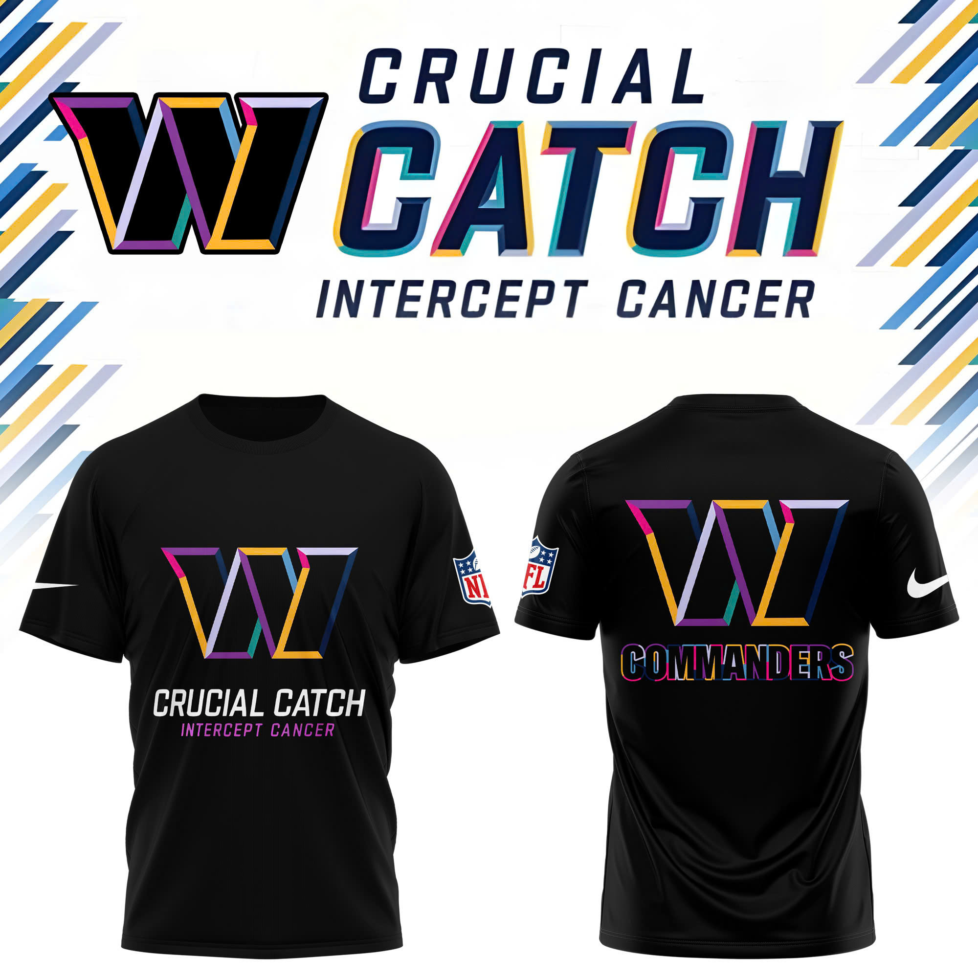Washington Commanders Crucial Catch Combo Tshirt | Cap | Jogger - Famjoys Washington Commanders Crucial Catch Combo Tshirt | Cap | Jogger - Famjoys