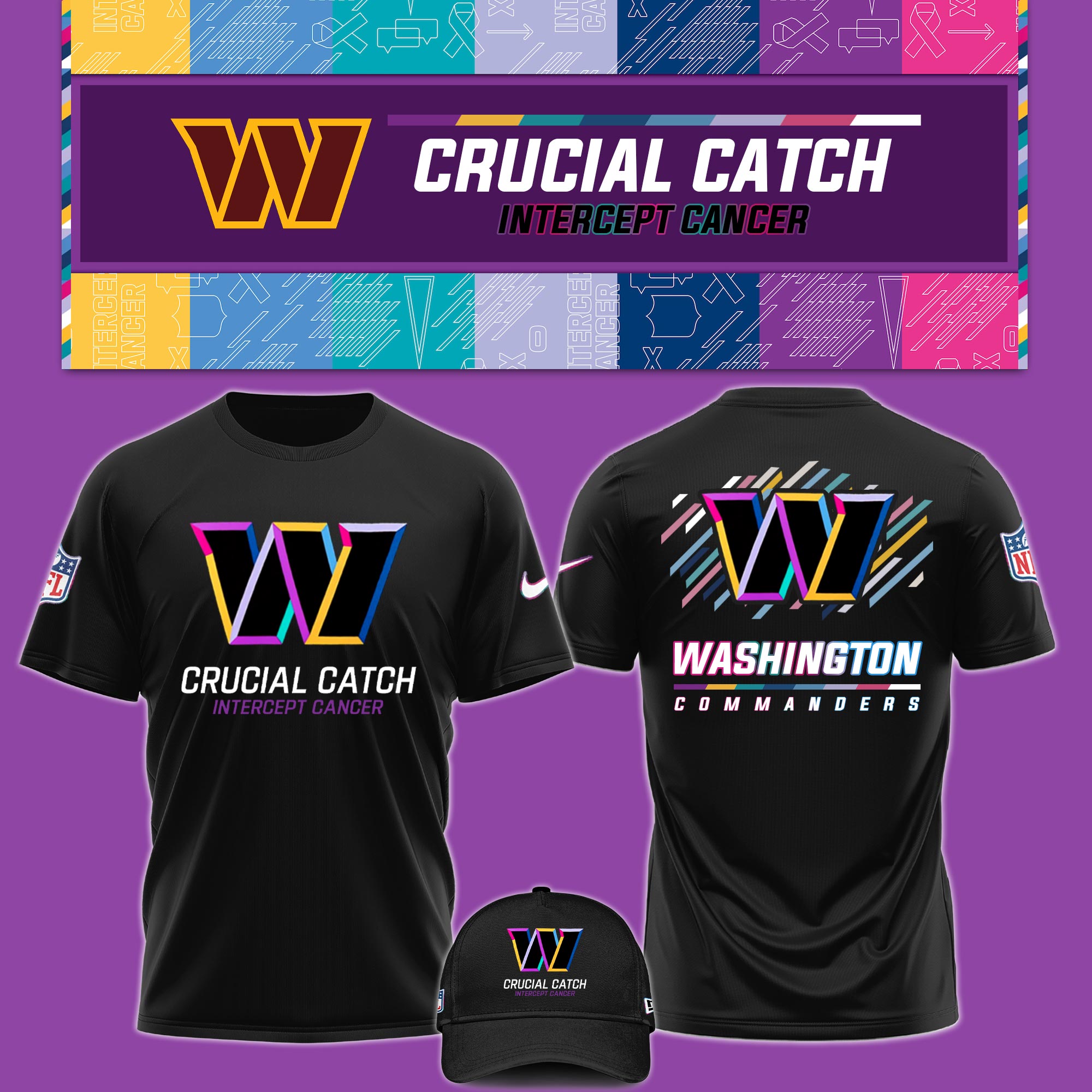 Washington Commanders Crucial Catch Hoodie - Famjoys Washington Commanders Crucial Catch Hoodie - Famjoys