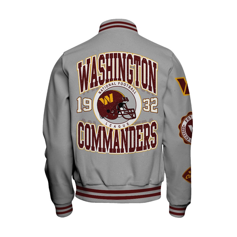 Washington Commanders - Feel The Power Unisex Varsity Jacket - Famjoys Washington Commanders - Feel The Power Unisex Varsity Jacket - Famjoys