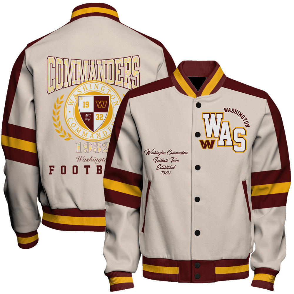 Washington Commanders - Feel The Power Unisex Varsity Jacket