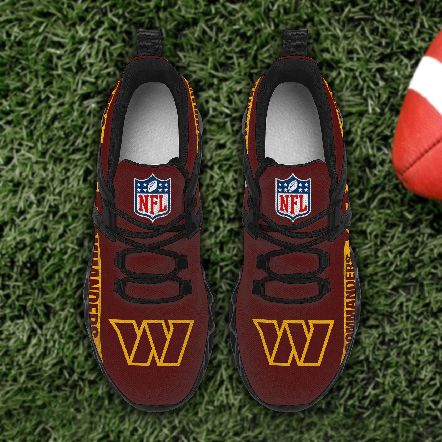 Washington Commanders Football Team Sport Sneakers - Famjoys Washington Commanders Football Team Sport Sneakers - Famjoys