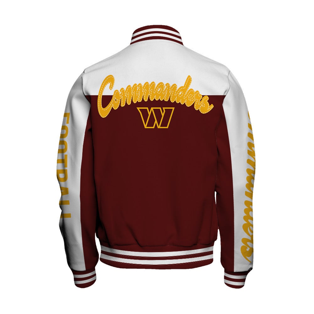 Washington Commanders National Football League Face Any Weather Unisex Varsity Jacket - Famjoys Washington Commanders National Football League Face Any Weather Unisex Varsity Jacket - Famjoys