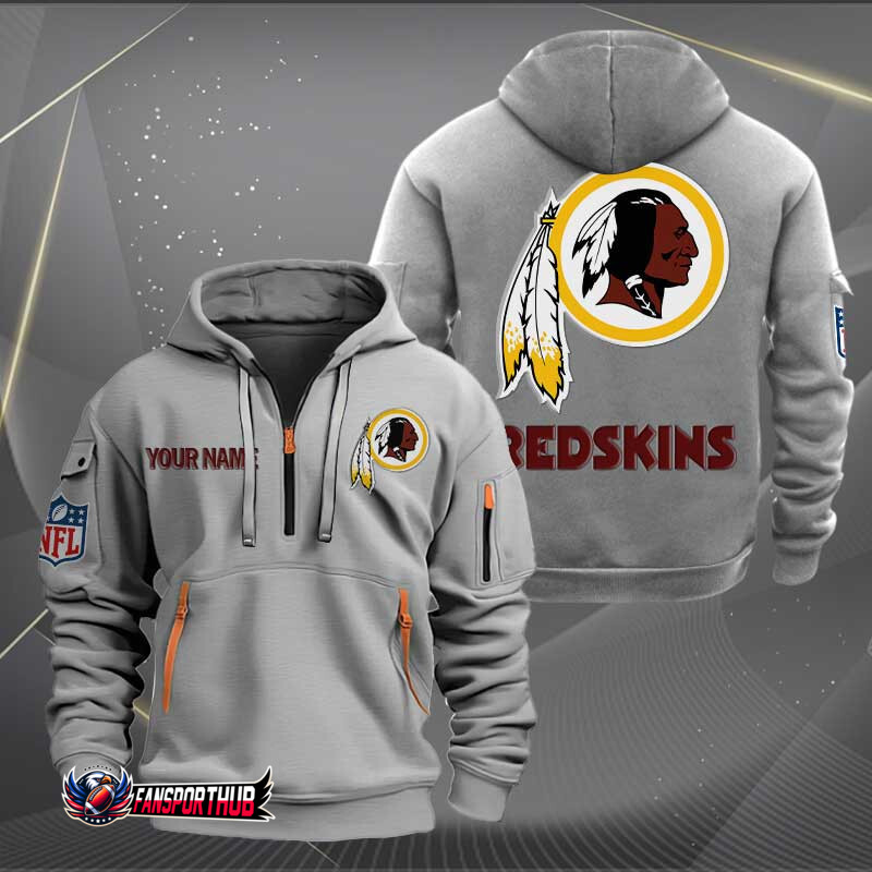 Washington Commanders New Personalized Quarter Zip Hoodie AZBTQZH000231 - Famjoys Washington Commanders New Personalized Quarter Zip Hoodie AZBTQZH000231 - Famjoys
